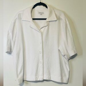 Gianni Bini Cream Button Down Shirt